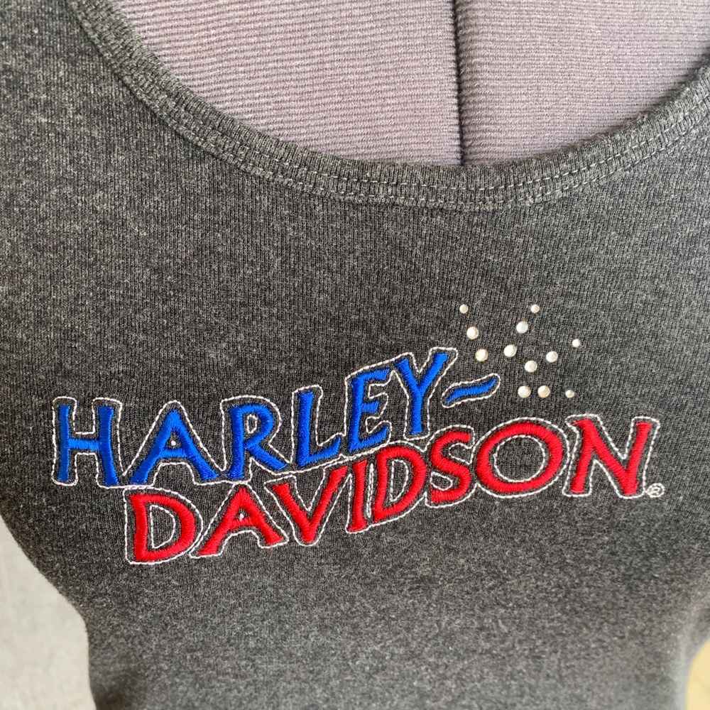 Harley Davidson Embroidered Tank Top